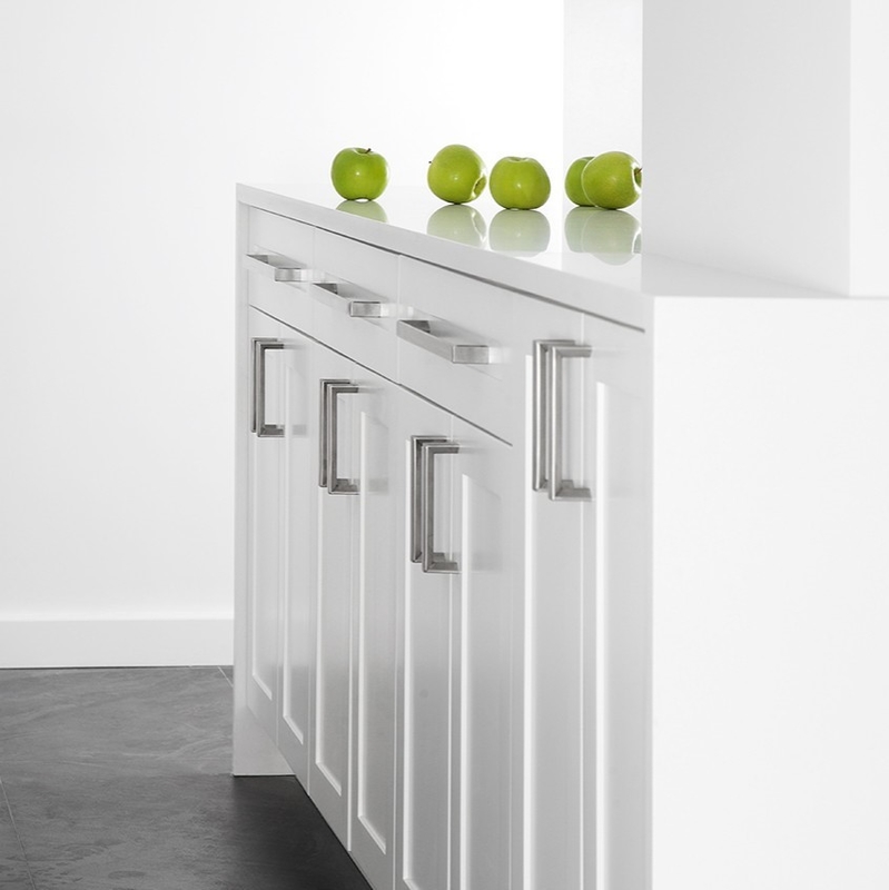 American Style White Shaker Luxury Design Lacquer Wooden Kitchen Cabinets With Kitchen Pantry Cupboards For Sale