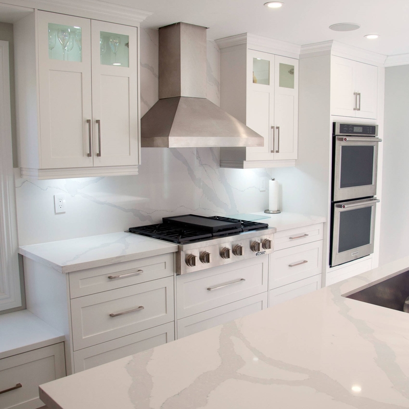 OEM Lacquer Modern White Shaker Kitchen Cabinets Cupboard Wooden Cupboards Furniture For Kitchen