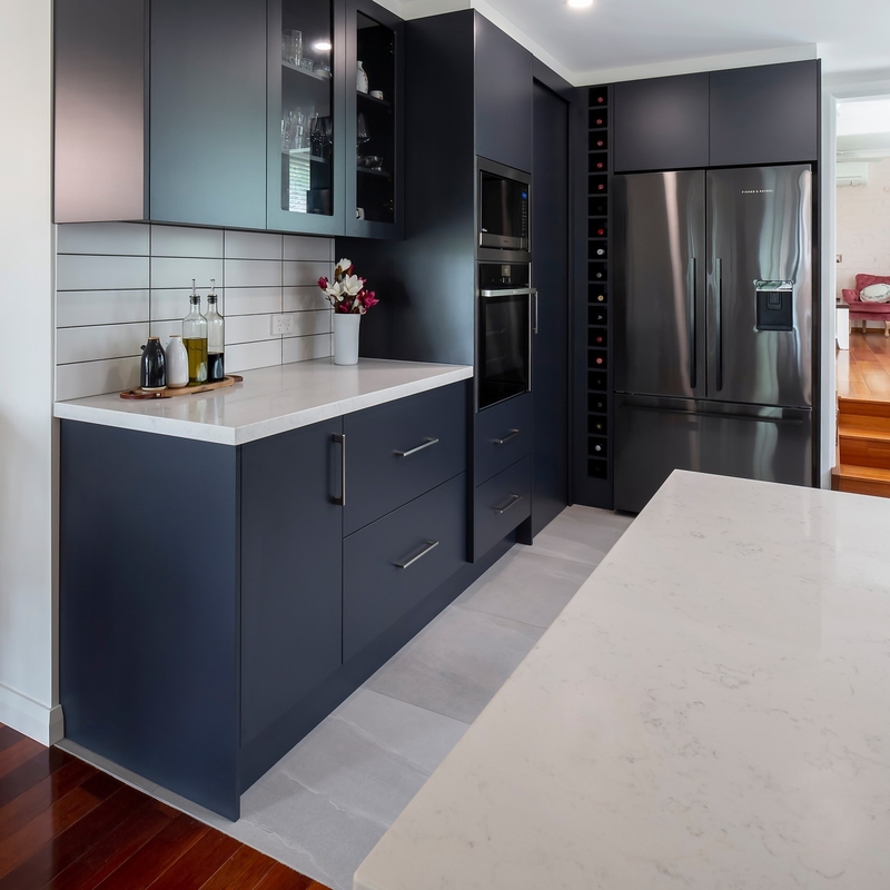 Complete Matte Black Color PVC Kitchen Modern Cupboards For Kitchen Furniture Kitchen Cabinet