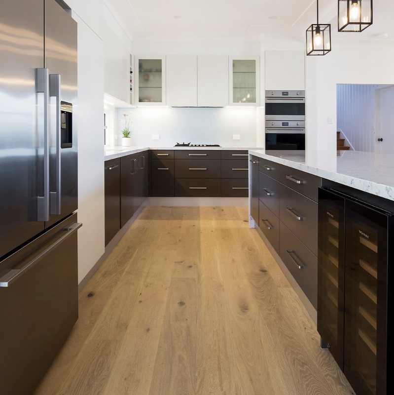 Anti Dumping Dark Grey And White Melamine Kitchen Cabinet Wooden RTA Modular Door