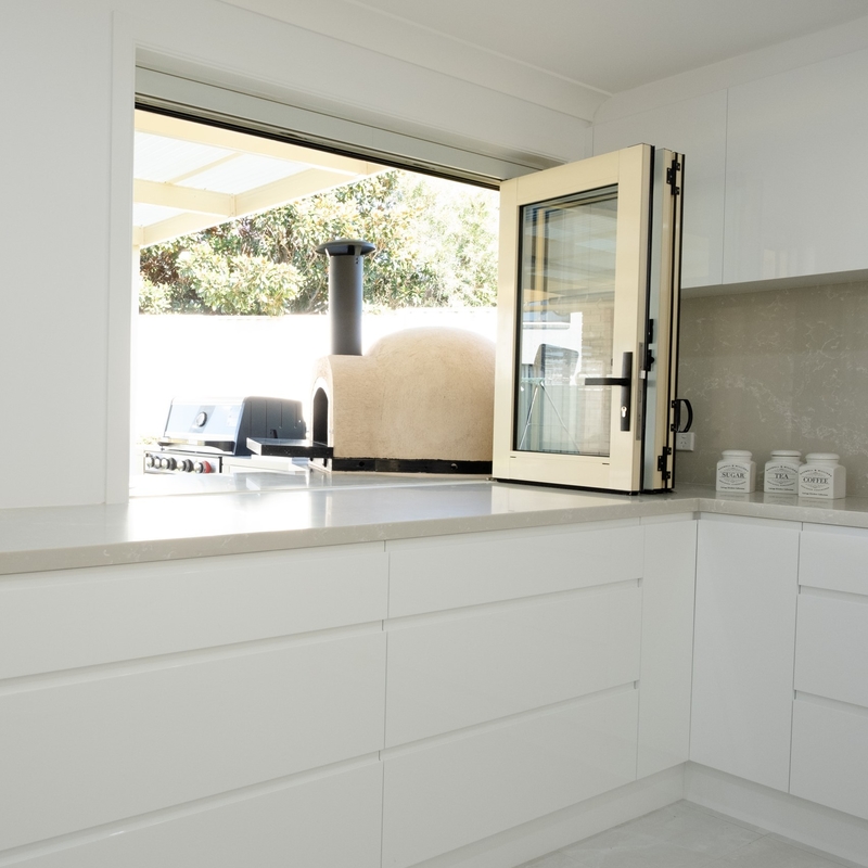 High End Australian Luxury Painting Lacquer White Glossy Full Modern Kitchen Cabinet Flat Pack