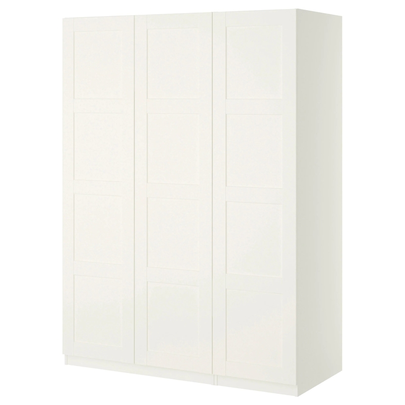 Modular MDF Bedroom Storage Cabinet Hotel Full Luxury Swing Door White Armoire Wardrobe
