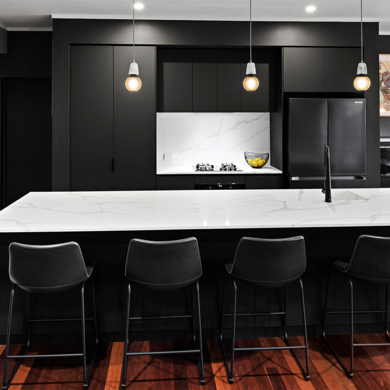 Ready To Assemble I Shape Modular Lacquer Kitchen Cabinet Furniture Modern Black Wooden Kitchen Cabinets With Island