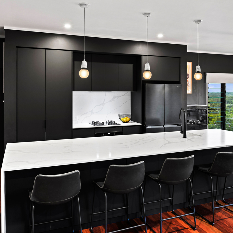 Ready To Assemble I Shape Modular Lacquer Kitchen Cabinet Furniture Modern Black Wooden Kitchen Cabinets With Island