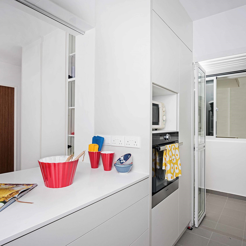 Small Size Cheap Price Kitchen Cabinet Sets White Melamine Project Kitchen Cabinet