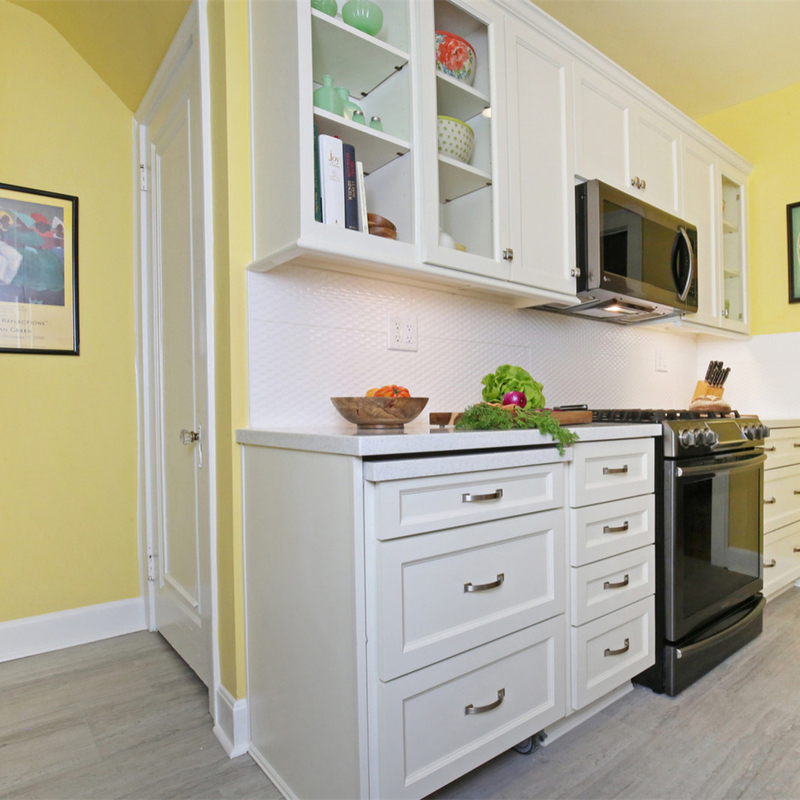 Modular Kitchen Glass Design Modern Shaker Style Lacquer Unit Small Furniture Whole Kitchen Cabinet Set