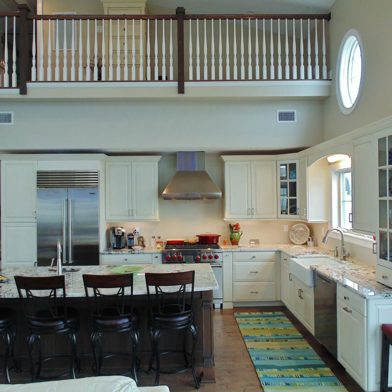 Rustic Style L Shape White Solid Wood Matt Wooden Kitchen Cabinet From Guangdong Cabinet Manufacturer