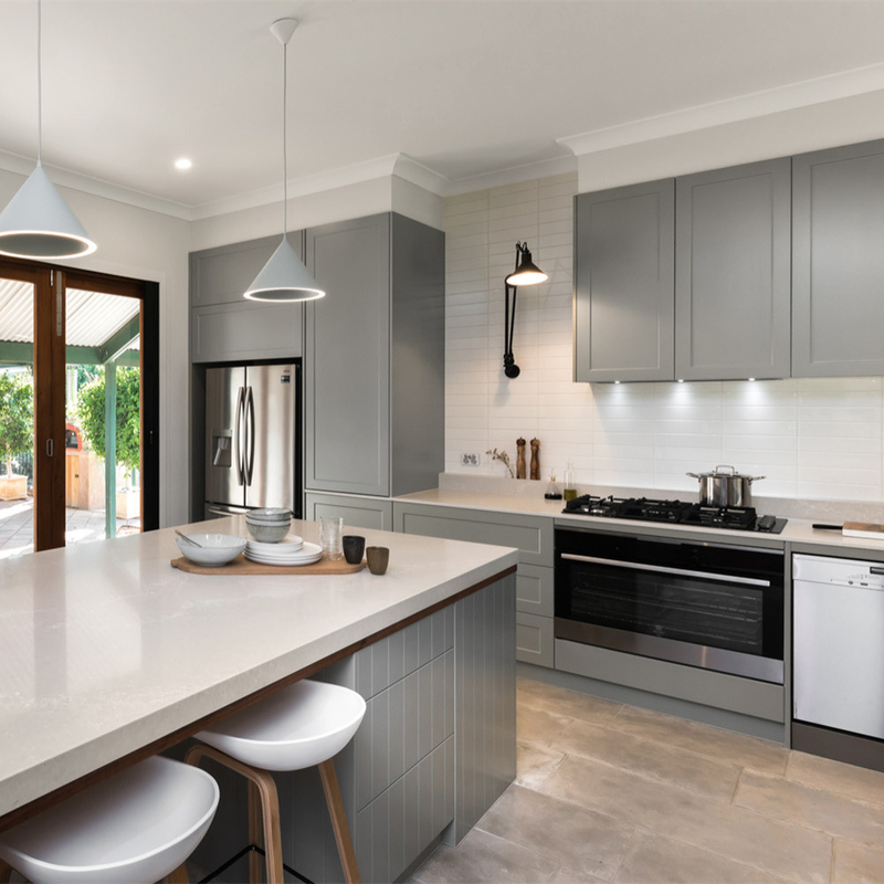 Focus On Cabinet Design Modular Kitchen Cabinets Modern USA Grey Shaker Cupboard For Wholesale